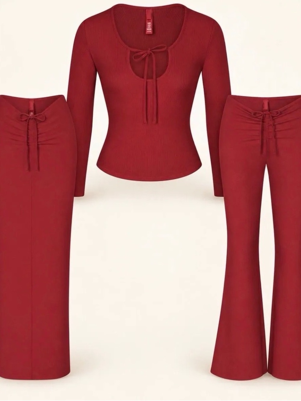 NWT Skims Soft Lounge 3-Piece Set Brick Size L / XL